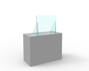 PANNELLO DI PROTEZIONE TRASPARENTE DA BANCO Foto prodotto